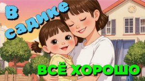 В садике всё хорошо | Добрая песня про детский сад для малышей | Музыка для детей 2–6 лет