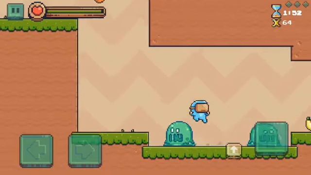 Pixel Adventure || прохождения с 1-4 уровень || красивые пиксели смотреть онлайн