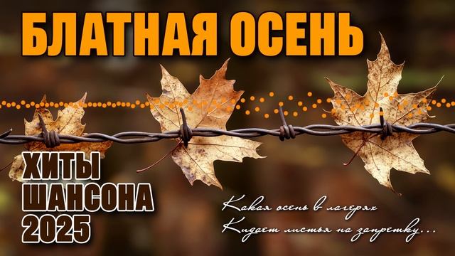Блатная осень - ХИТЫ ШАНСОНА 2025 @blatnoe_radio #блатняк #шансон