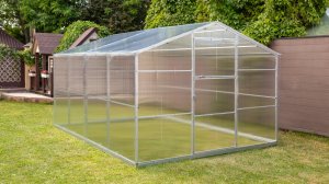 Сборка теплицы Домик 3м - компания Новые Формы.