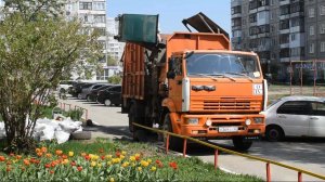 Мусоровоз МКМ-4605 (МК 4453-05) на шасси КамАЗ-53605-62 (У 369 ТТ 22) / KAMAZ garbage truck.