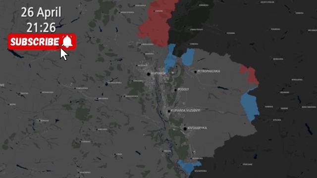 Анимационная карта наступления России на Купянск [1 января - 7 сентября]