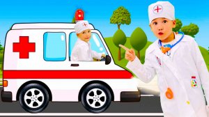 Развивающие мультики для детей Машинки Скорая помощь Брозаврики Песенки для детей #детям