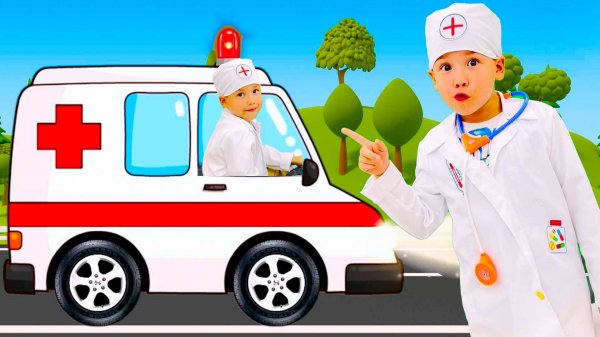 Развивающие мультики для детей Машинки Скорая помощь Брозаврики Песенки для детей #детям