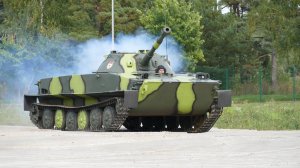 Плавающий танк ПТ-76Б, Парк "Патриот", День Танкиста-2021