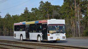 Автобус Mercedes-Benz O405N2 (АО 895 22)Покатушки по Барнаулу/ Ride on the Mercedes-Benz O405N2 bus