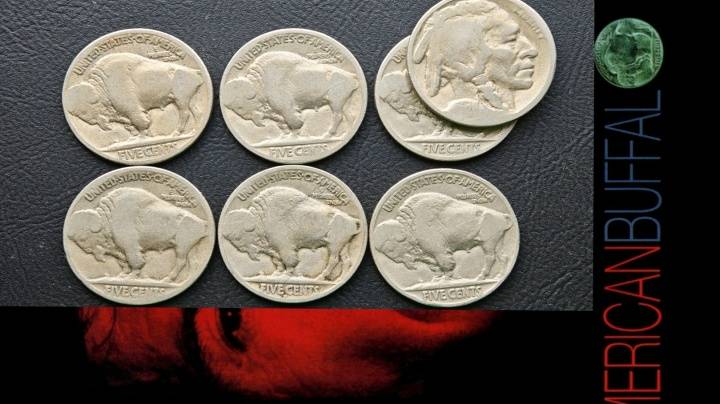 Индеец и Бизон Buffalo на знаковых монетах 5 центов США начала 20го века! смотреть онлайн