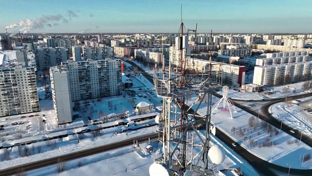 База Северсвязь с квадрокоптера.