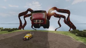 ПОЖИРАТЕЛЬ АВТОМОБИЛЕЙ Мчится на скоростном спуске с МОНСТРАМИ BeamNG.Drive