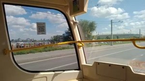 Казанский трамвай. Поездка на трамвае КТМ-23 от Колхозного рынка до улицы Усманова