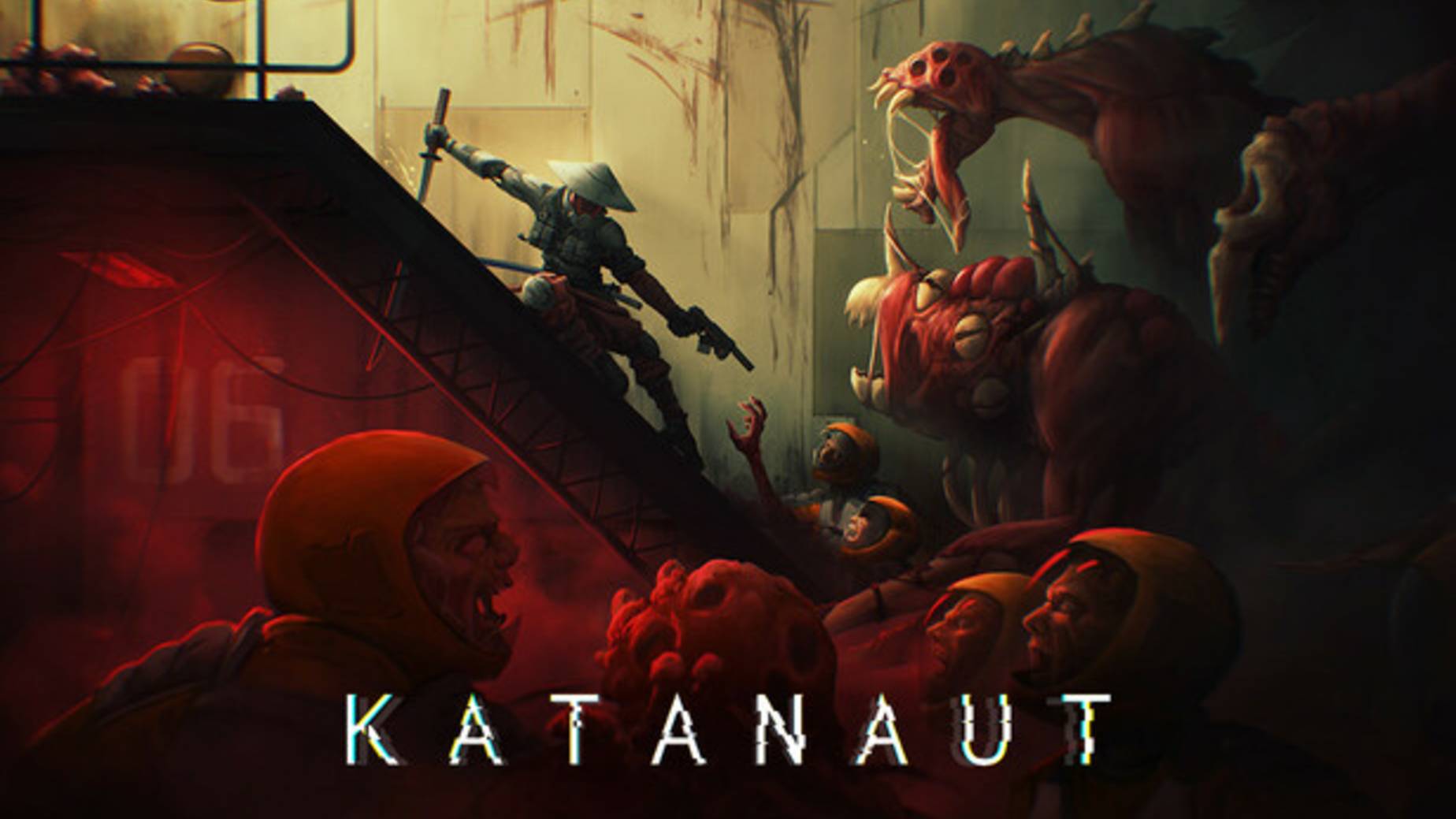 Мрачный экшен-roguelike в киберпанковском космосе Katanaut смотреть онлайн