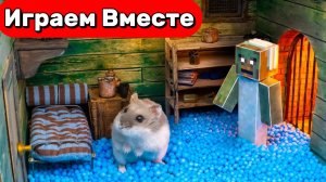 СТРАШНОЕ ПОДЗЕМЕЛЬЕ ИЗ МАЙНКРАФТА С МОНСТРАМИ ДЛЯ УМНОГО ХОМЯКА 🐹 ВИДЕО ДЛЯ ДЕТЕЙ