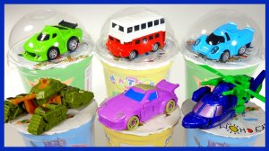 Трансформеры, машины, Маша и Медведь, спецтехника. Все серии. Распаковка стаканчиков.