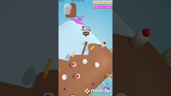 Paper. io 3D контроль территории 100% 1 уровень