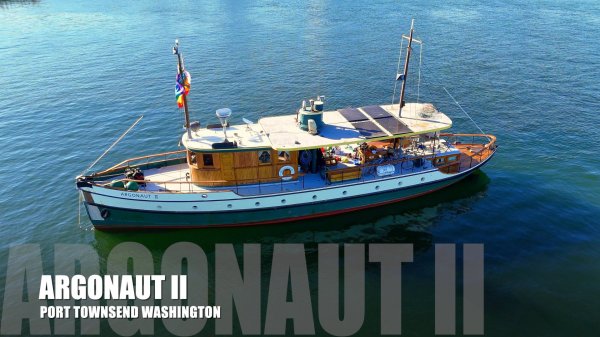 🌊 Argonaut II на якоре в Порт-Таунсенде | Историческая деревянная яхта 1922 года