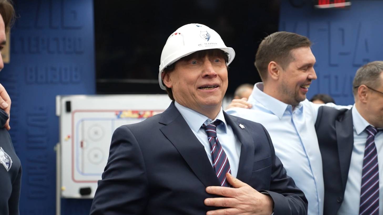 Победная раздевалка после игры с минским "Динамо"