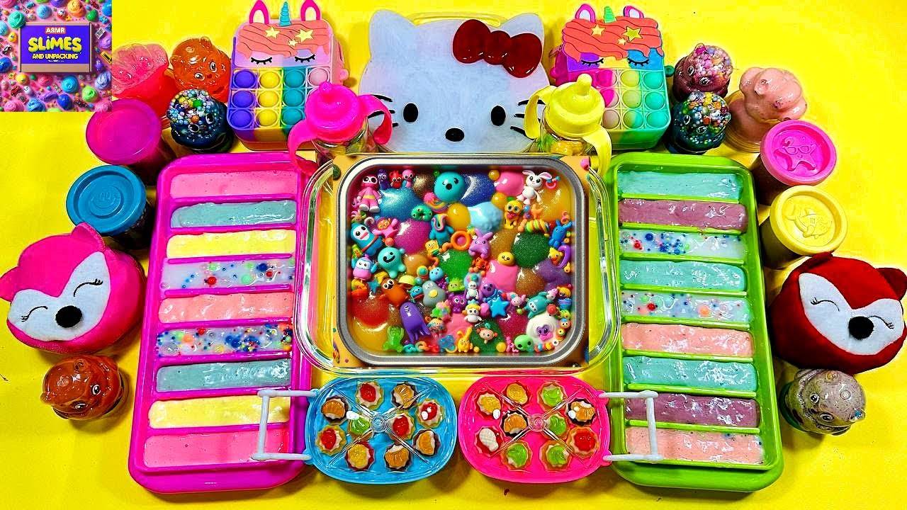 Смешивание слаймов | АСМР видео | Слайм АСМР | Рецепт слайма | Игра слайм смотреть онлайн