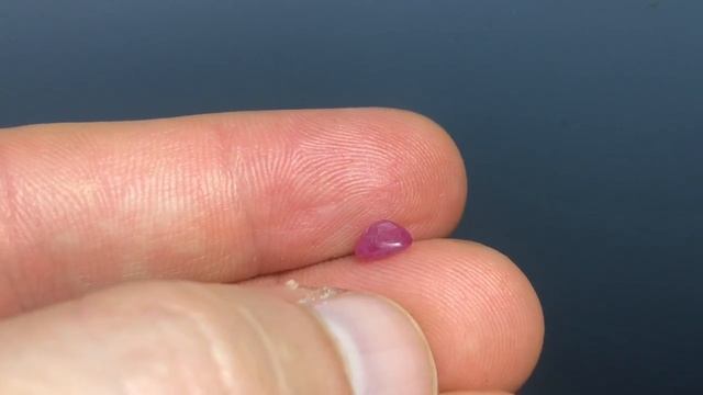 Рубин натуральный, розовый 0,85кт №455