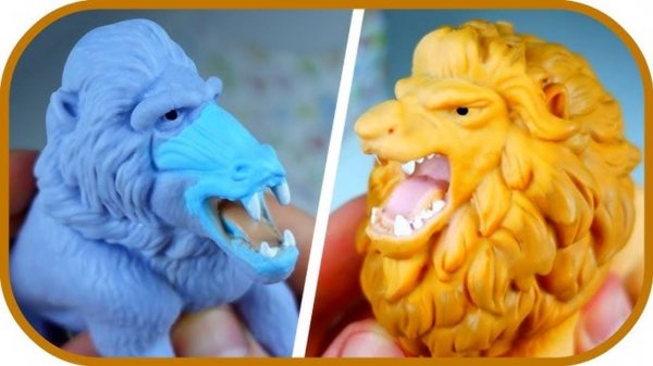 ПОВЕЛИТЕЛИ саванны от Сбабам. Хищные животные. Сюрпризы тянучки.