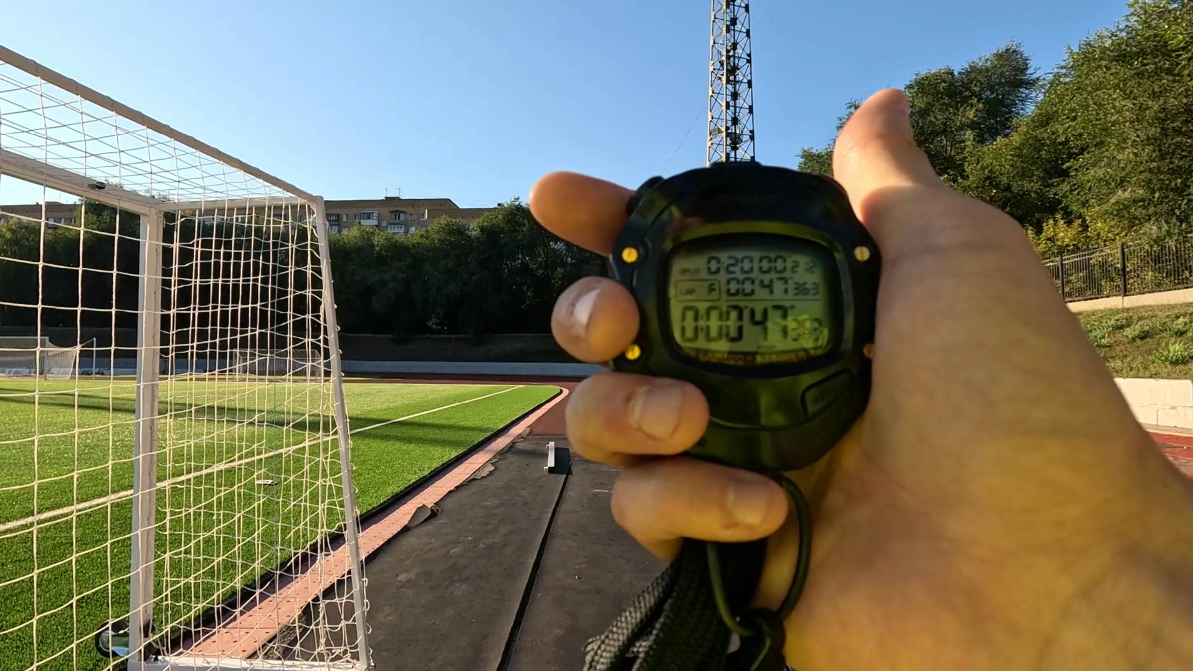 5 км за 20 минут (не смотря на ворота) + пара ускорений