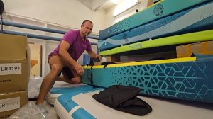 Распаковка и сборка надувного каяка KAYAK klub 425