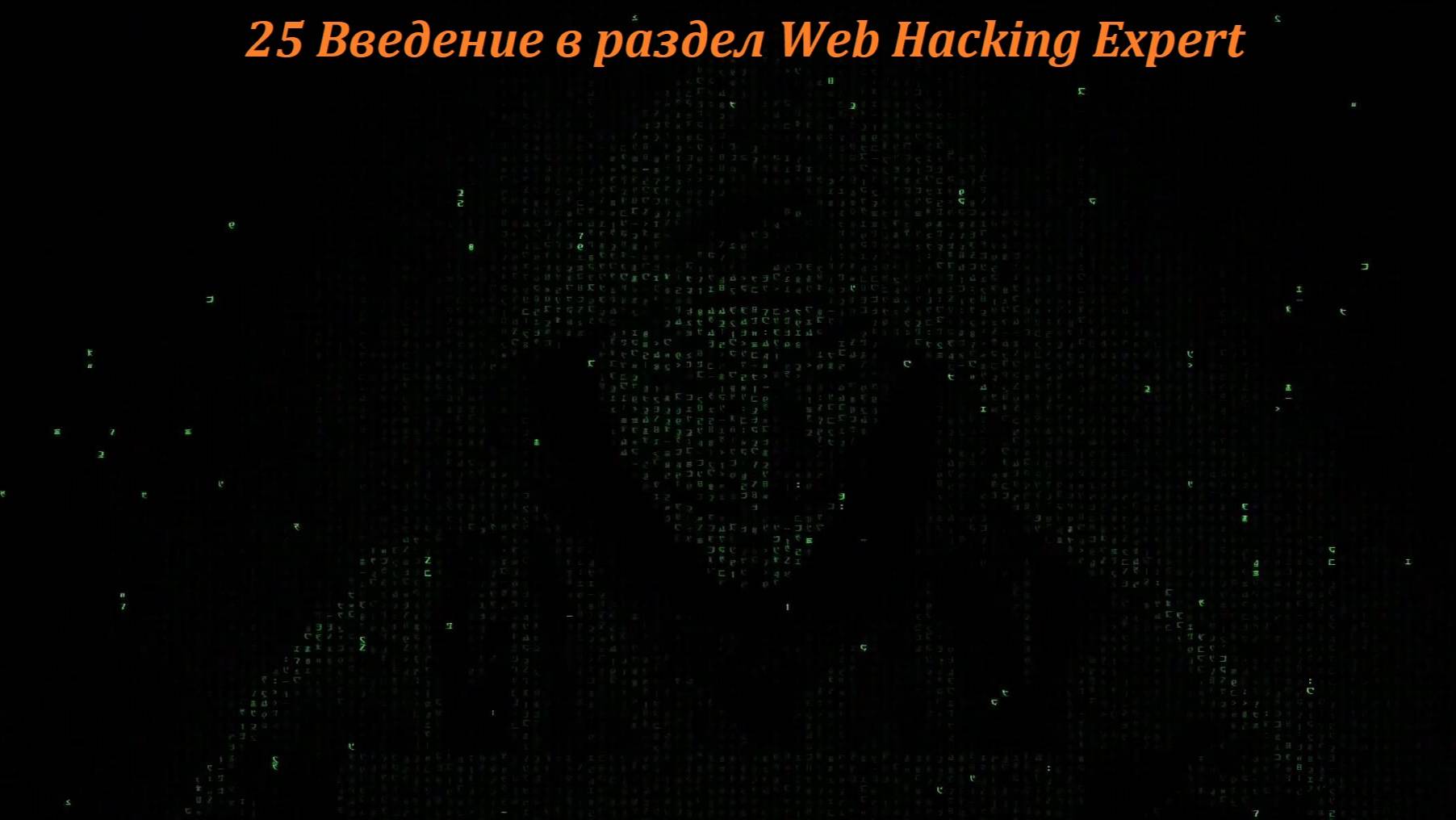 25 Введение в раздел Web Hacking Expert смотреть онлайн