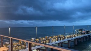 Лазаревская. Море перед дождём.