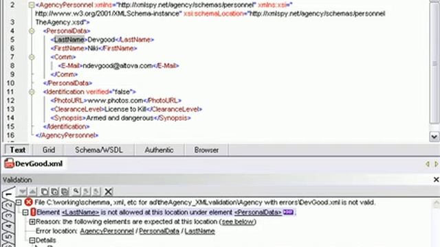 19 XML Validation with XMLSpy's XML Validator смотреть онлайн
