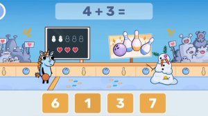 Развивающий детский мультфильм: сложение до десяти.