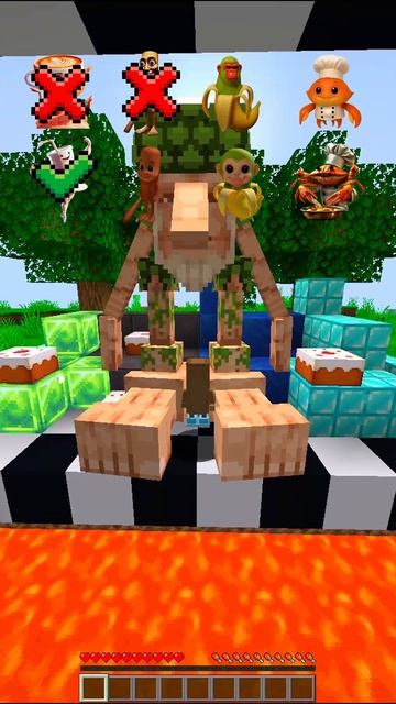 Испытание для самых сильных животных в Minecraft! #shorts смотреть онлайн