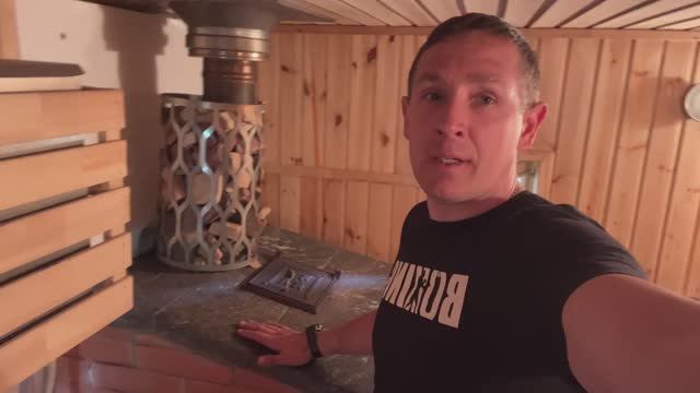 Обкладка банной печи с верхом