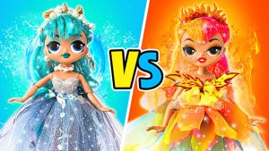 История взросления кукол воды и огня 🔥💧 30 забавных поделок своими руками ✨