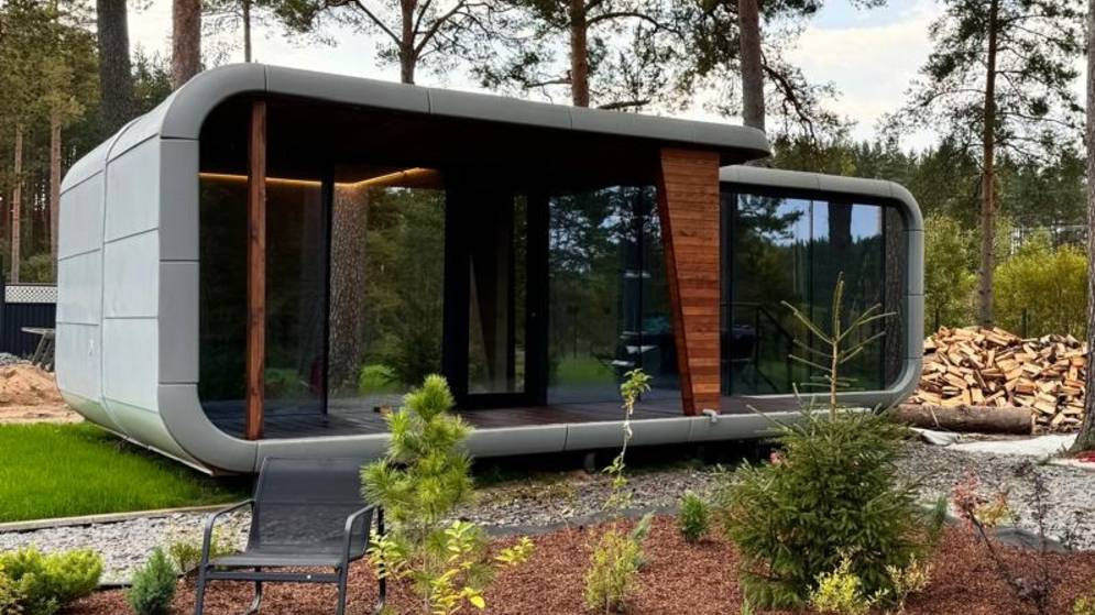 Капсульный дом LUNA с верандой изнутри