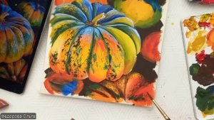 Акрил. Тыквы