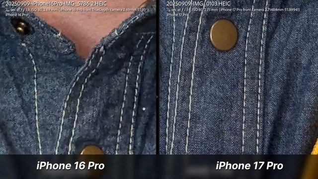 Сравнение камер IPhone 16 Pro Vs IPhone 17 Pro