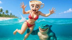 СПАСЕНИЕ БАЛЕРИНЫ КАПУЧИНО НА СОРЕВНОВАНИИ ПО ПЛАВАНИЮ! Сигма-римейк, который взорвал TikTok!