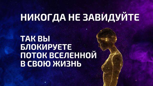👼 Никогда никому не завидуйте - тогда Вселенная исполнит Ваши желания 🌌