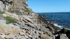 На диком пляже у Русского моста