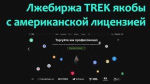 Лжебиржа TREK якобы с американской лицензией
