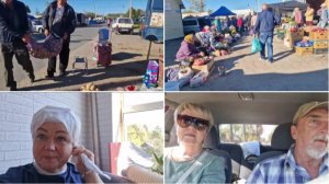 ЕДЕМ В ГОРОД НА РЫНОК И В ПАРИКМАХЕРСКУЮ.