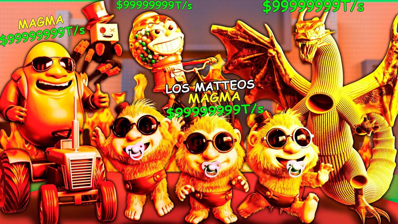 УКРАДИ МАГМА БРЕЙНРОТОВ! Italian Brainrot анимации