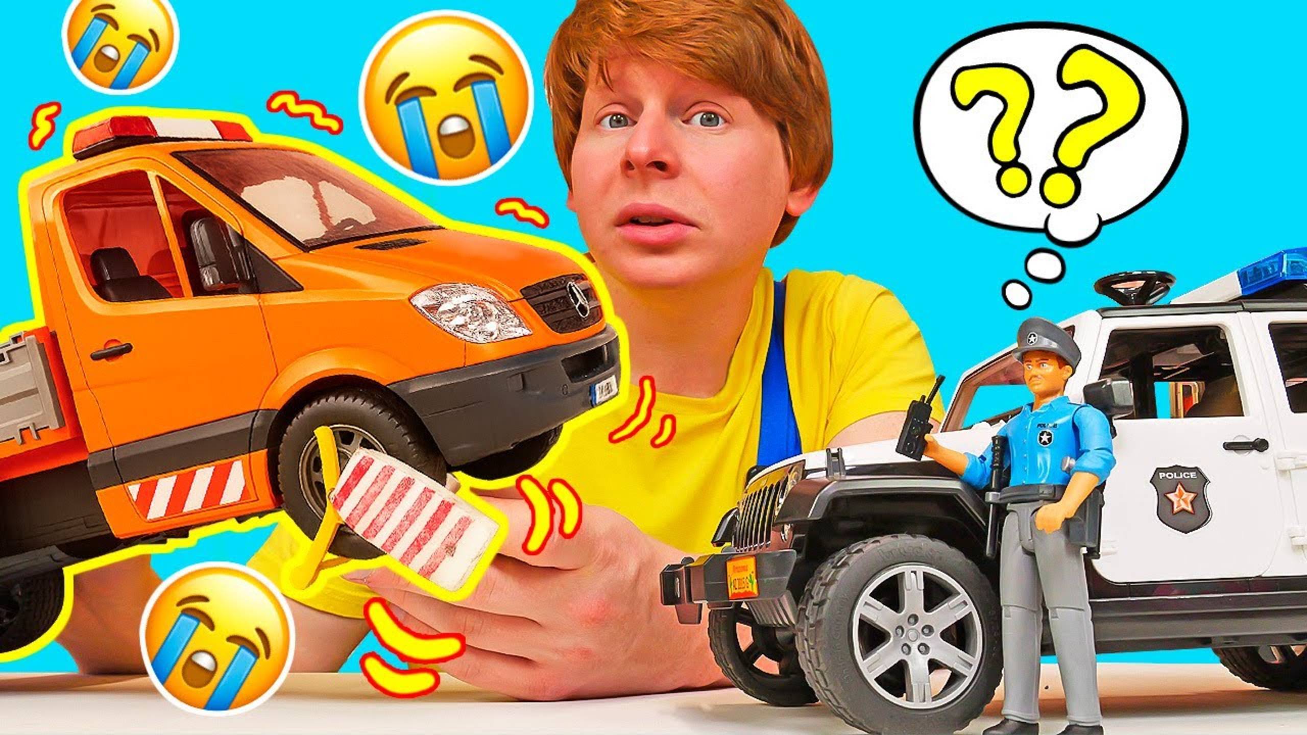 Большая беда: машинку-ремонтника эвакуируют! смотреть онлайн