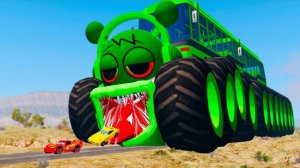 ⚡ ️ ГИГАНТСКИЙ СПРУНКИ, ТОКСИЧНЫЙ МОНСТР-ТРАК ПРОТИВ МАШИНЫ МОЛНИИ