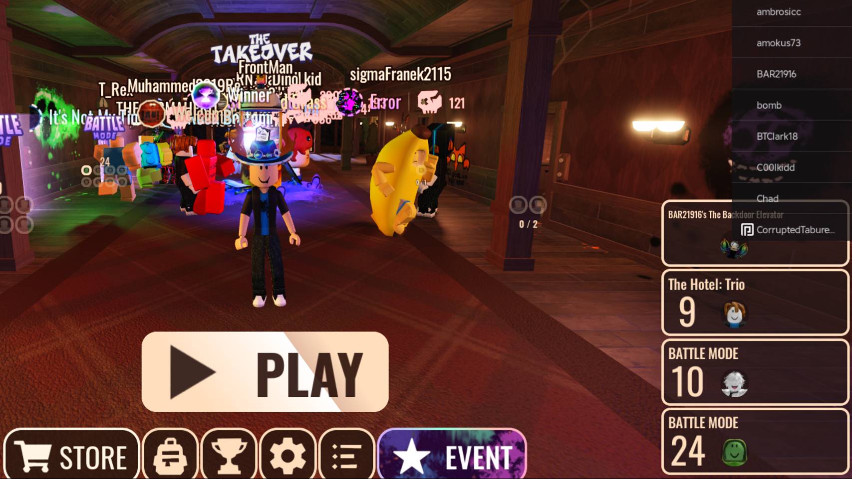 DOORS: THE BATTLES MODE RANKED TAKEOVER EVENT, Follower 112