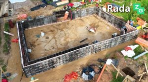 Фундамент ленточный и свайный заливаем для одноэтажного дома