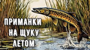 ТОП-10 приманок на ЩУКУ летом! На что ловить щуку в жару