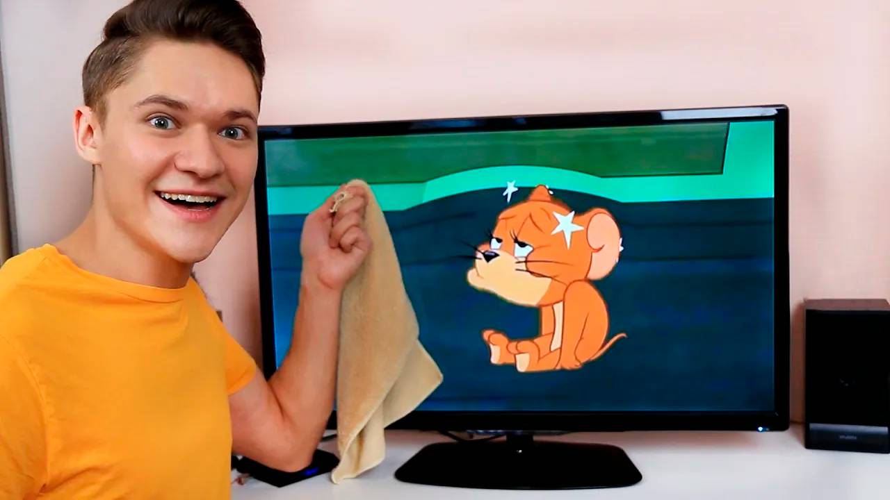 Прикол с Телевизором - Том и Джерри Бутерброд