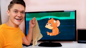 Прикол с Телевизором - Том и Джерри Бутерброд