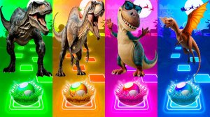 Coffin Dance Динозавры 143 уровень - Мультики про Динозавров | МУЛЬТФИЛЬМЫ ДИНОЗАВРЫ в Tiles Hop