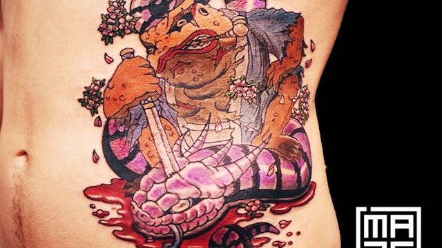 Лягушки и их друзья аквалангисты в работах мастеров Мейз тату студии смотреть онлайн